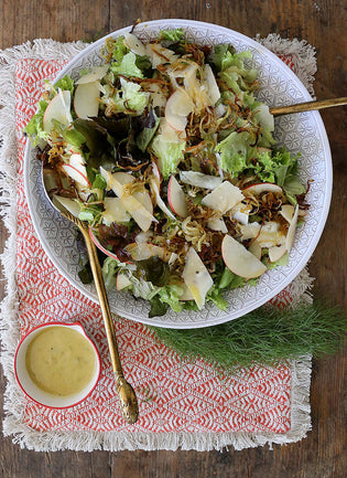  Crispy Fennel Garden Salad with Fig Vinaigrette